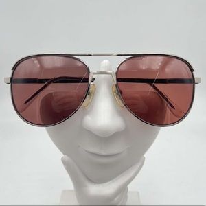 Vintage AO Safety Gunmetal Aviator Sunglasses Frames EX 590